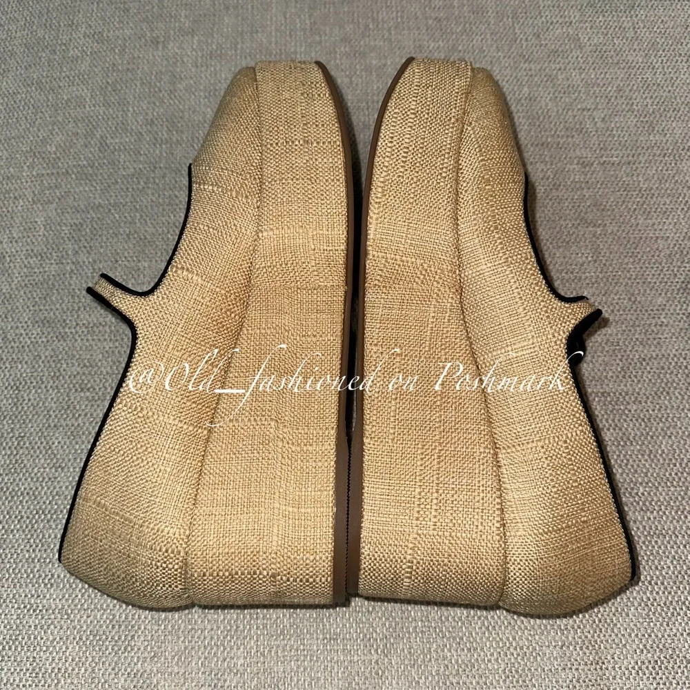 LARROUDÉ Blair Flatform - Beige Raffia